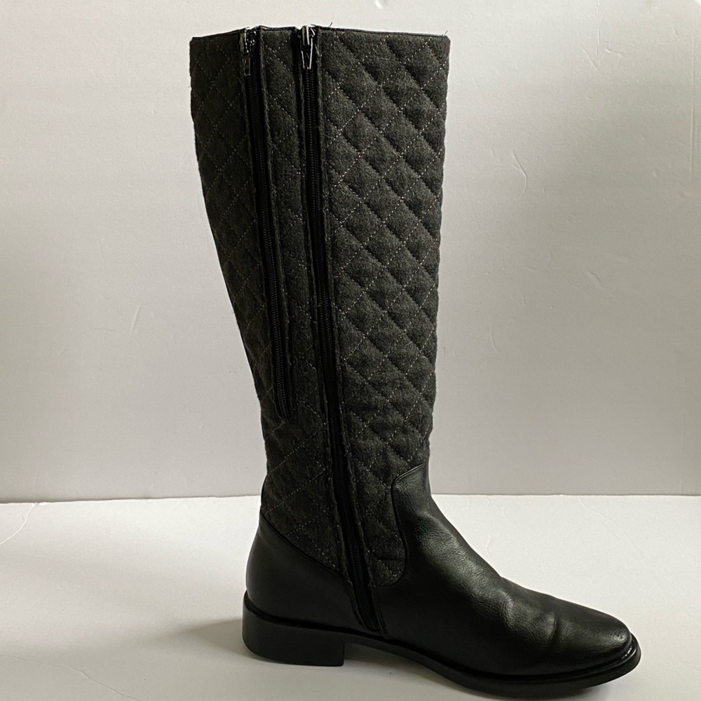 AEROSOLES Black Quilted Heeled Boots Women’s 8M - Picture 9 of 11